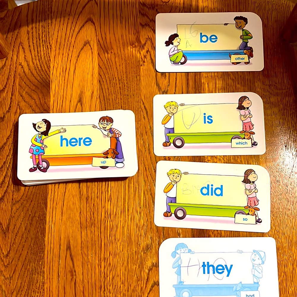 Sight word cards